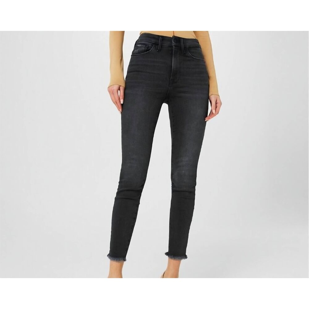 GOOD AMERICAN Good Always Fits Black254 Skinny High Rise Jeans Sz 6-12